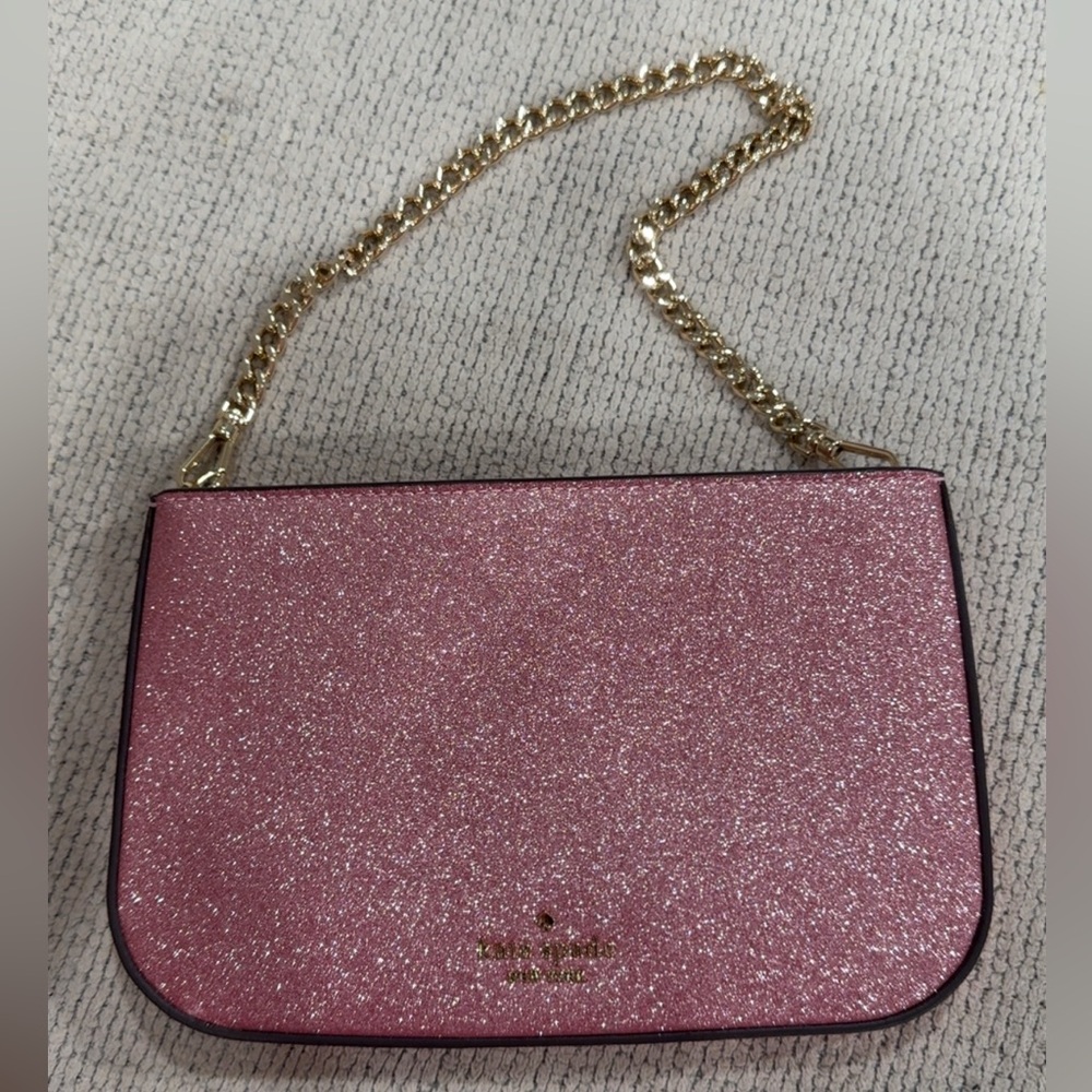 Kate Spade Pink Glitter Crossbody Bag